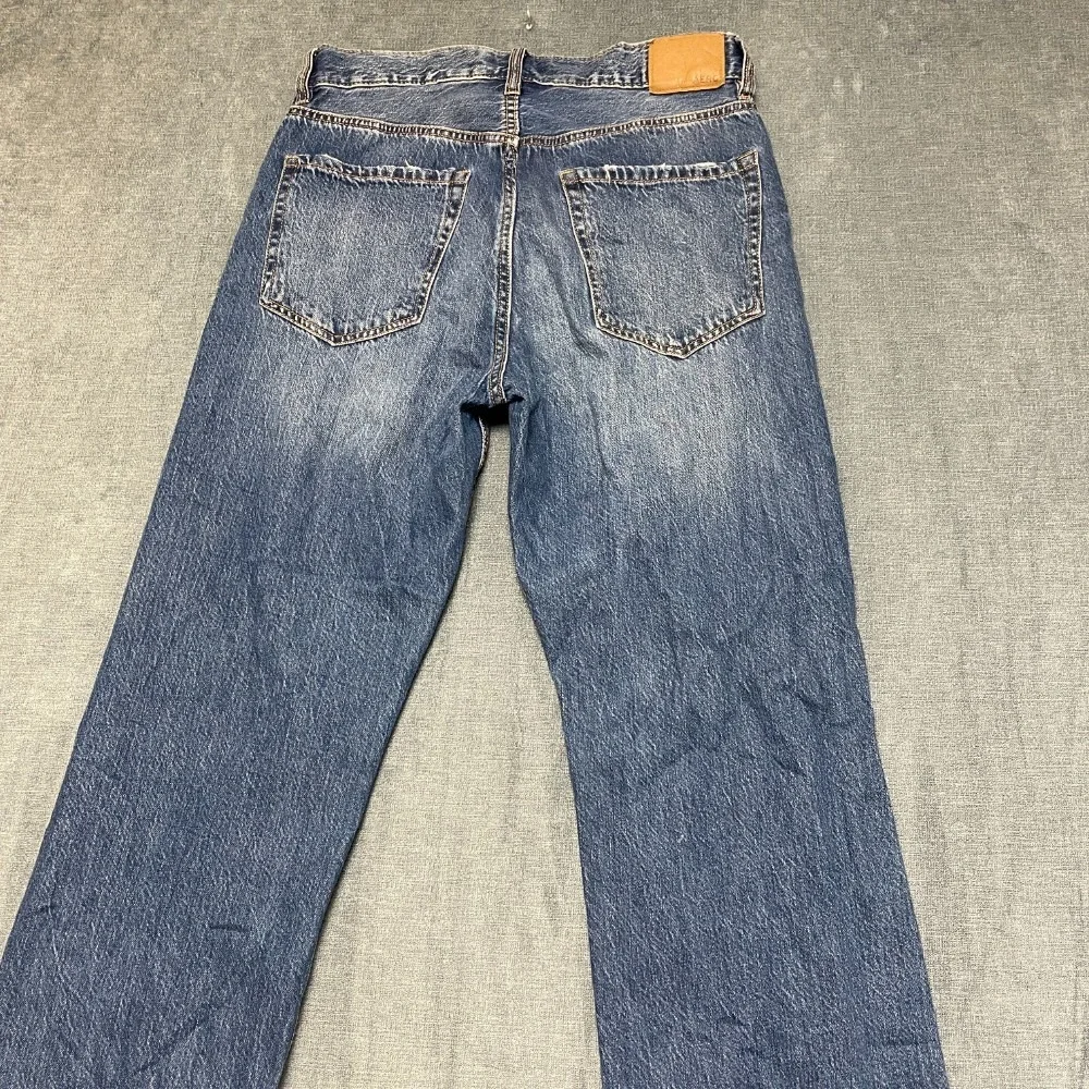 Aeropostale Jeans Mens 32x31 Blue Denim Distressed Straight Leg Zip Fly Outdoor